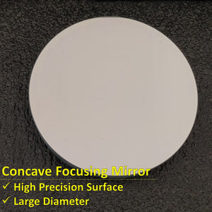 High Precision Concave Focusing Schlieren Mirror D200F750 (Unmounted)